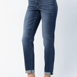 Judy Blue Cuffed Slim Jeans
