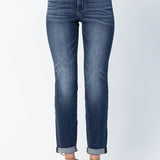 Judy Blue Cuffed Slim Jeans