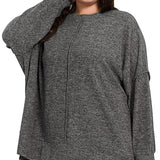 Plus Brushed Melange Hacci Oversized Sweater