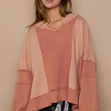 Frayed Edge Knit Top