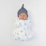Watercolor Mountains & Trees Muslin Swaddle Blanket