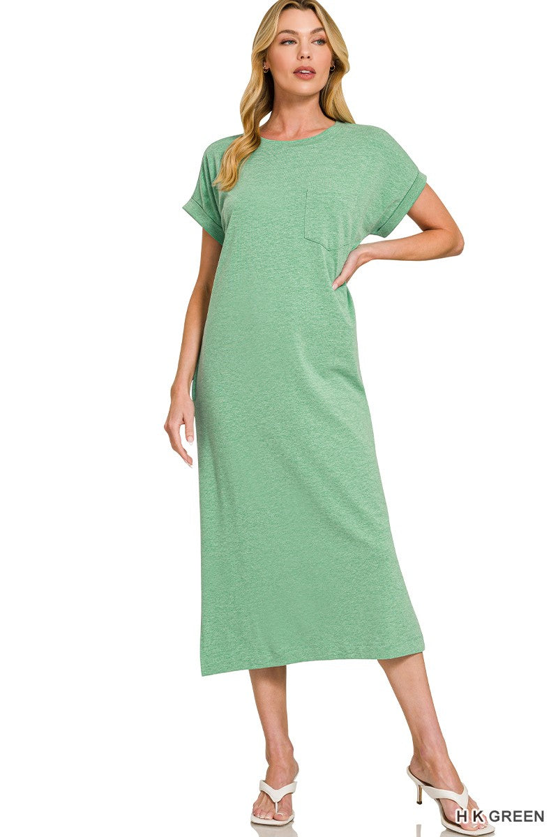 midi kelly green dress Danica Shirred Midi Dress, Kelly Green S / Kelly Green