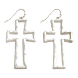 Open Cross Earrings