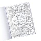 Coloring Book Faith Hope Love