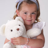 Sterling Silver Screw-Back White Pearl Earrings for Children