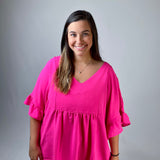 Pink Dream Babydoll Top
