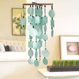 Aqua Capiz Wind Chime