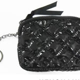 The Debra Diamond Black Patent Keychain Wallet