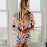 Multicolored Checker Pajamas
