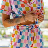 Multicolored Checker Pajamas