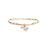 Intentional Bracelet in Gold and White Pearl: L