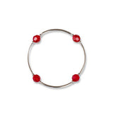 8mm Ruby Red Crystal Blessing Bracelet