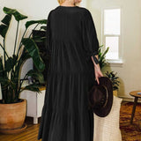 Curvy Tiered Ruffle Maxi