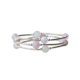 8mm Snowflake Quartz Blessing Bracelet: S