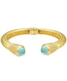 Aqua and Gold Cuff