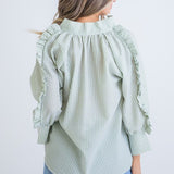 Minty Seersucker