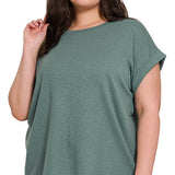 Ash Jade Curvy Basic Modal Tee