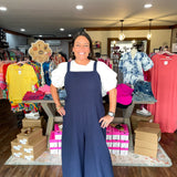 Back Tie Cotton Jumpsuit