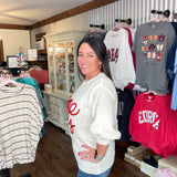 Cream Game Day Sweater