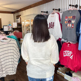 Cream Game Day Sweater