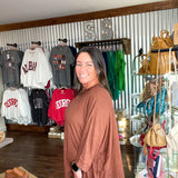 Chestnut Dream Dolman Top