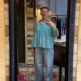 Seafoam Jacquard Knit Long Sleeve Top