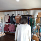 Solid 3/4 Dolman Sleeves Turtleneck Pullover