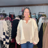 Frayed Edge Knit Top