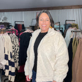 Chic Comfort Faux Fur Zip-Up Jacket