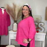 Sweet Sorbet Waffle Knit