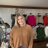 Plus Brushed Melange Hacci Oversized Sweater