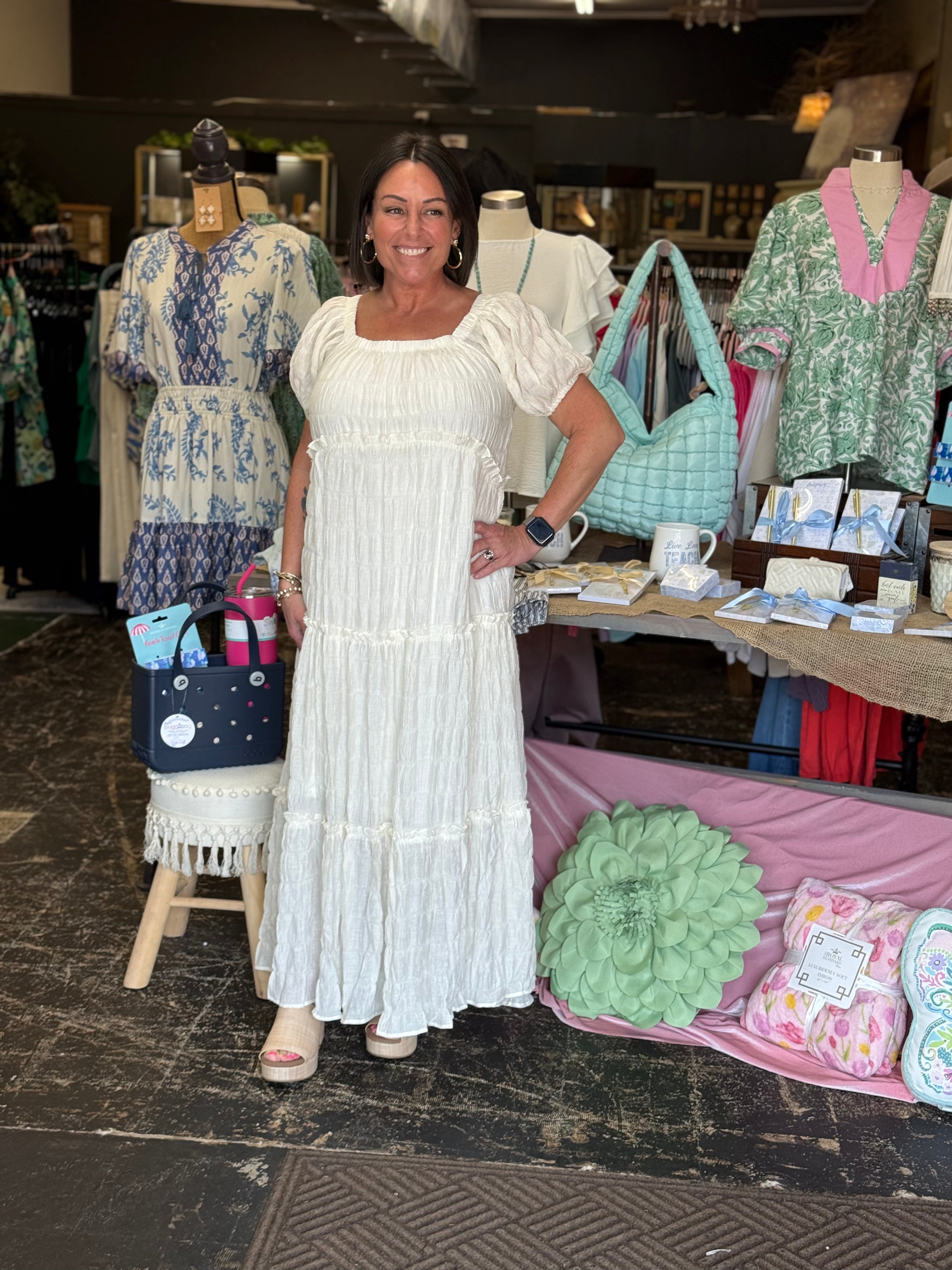 Umgee Cream Tiered Maxi Dress Sweet Serendipity Umgee Cream Tiered Maxi Dress Sweet Serendipity