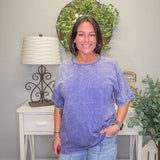 Washed Short Sleeve Top – Marlin