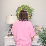 Blush Cocoon V-Neck Top