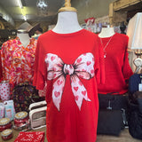 Heart Bow Tee