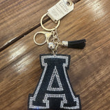 Varsity Letter Keychain