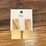 Square Coated Earrings