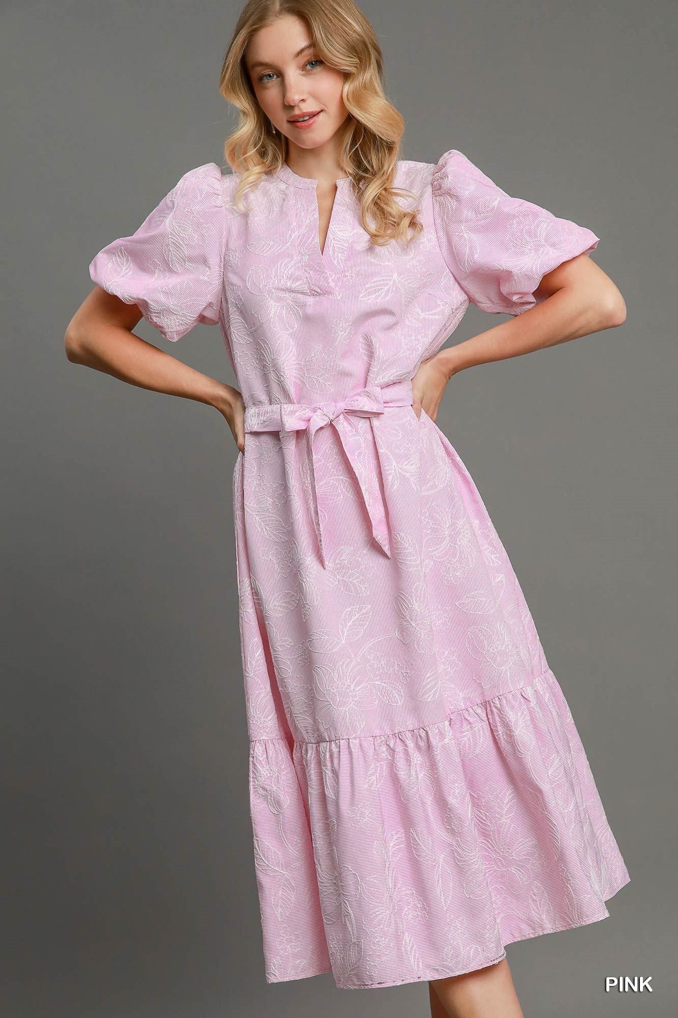 Pink Floral Embroidered Midi Dress Sweet Serendipity Pink Floral Embroidered Midi Dress Sweet Serendipity