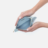 Starlight Blue Vida Small Pouch in Micro Pebbled Leather