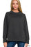Plus Black Scuba Round Neck Pullover