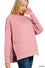 Plus Lt Rose Scuba Round Neck Pullover