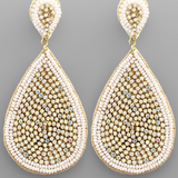 AB Stone Teardrop Beads Earrings