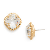 Sorrelli Cushion-Cut Solitaire Stud Earrings