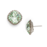 Mint Cushion-Cut Solitaire Stud Earrings