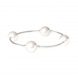 White Pearl Blessing Bracelet 7.5"