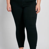 Curvy High-rise Black Jeans