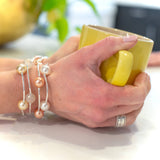 12mm Peach Pearl Blessing Bracelet: S