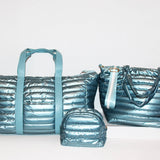 The Cassie Weekender Puffer Seafoam Green