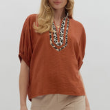 Wild Side Caftan Dolman Top
