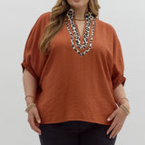Wild Side Caftan Dolman Top – Curvy Fit (XL–2XL)